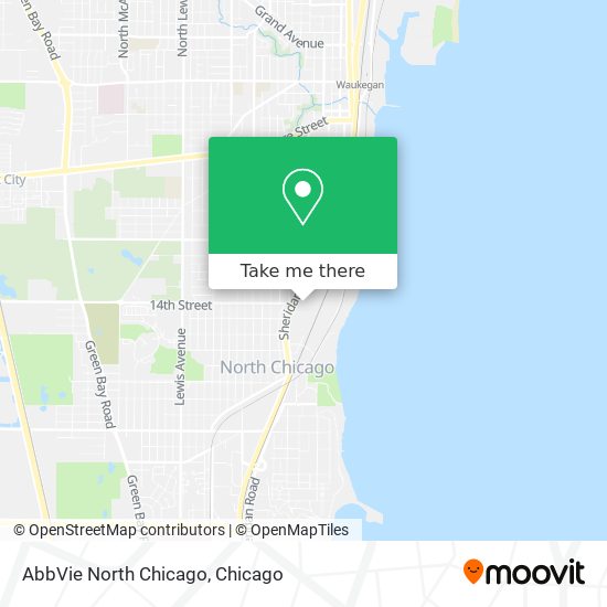 Mapa de AbbVie North Chicago