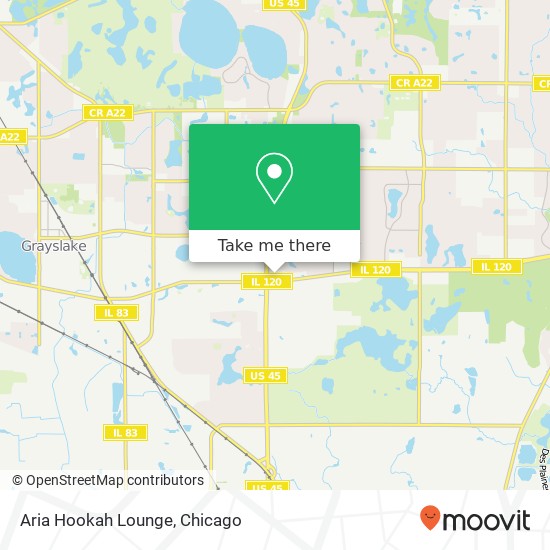 Mapa de Aria Hookah Lounge