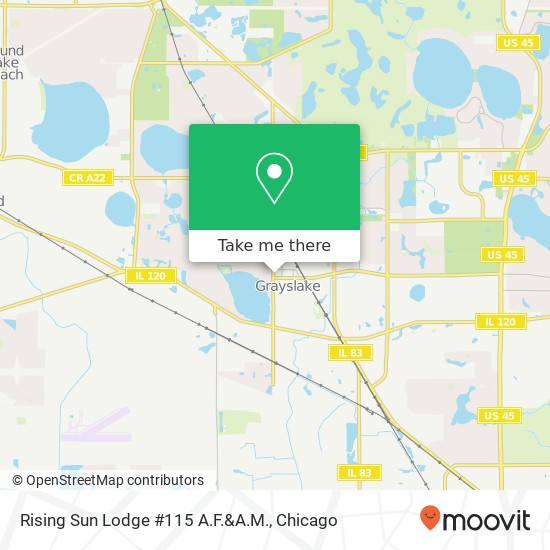 Rising Sun Lodge #115 A.F.&A.M. map