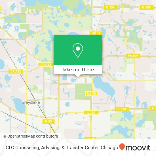 CLC Counseling, Advising, & Transfer Center map