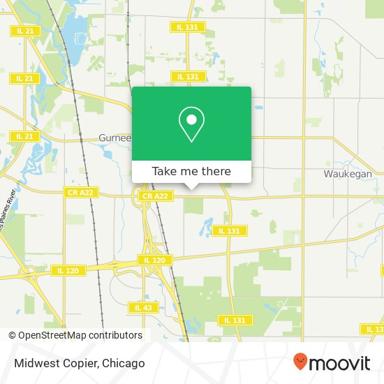 Midwest Copier map