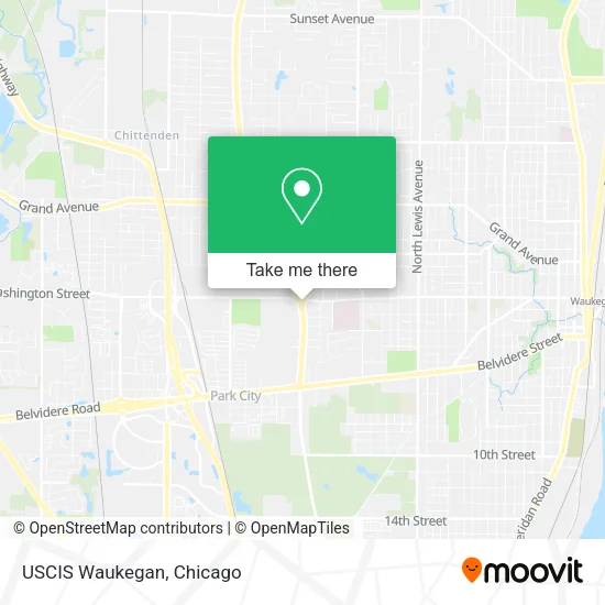 Mapa de USCIS Waukegan