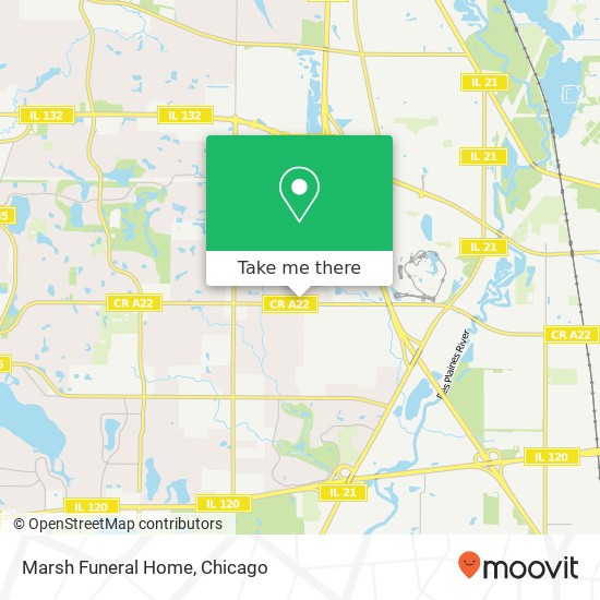 Marsh Funeral Home map