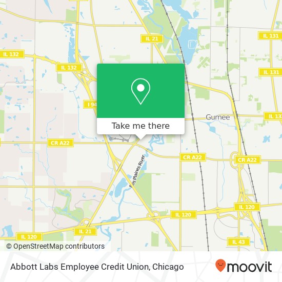 Mapa de Abbott Labs Employee Credit Union