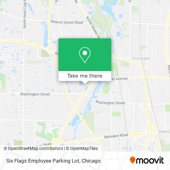 Six Flags Employee Parking Lot map