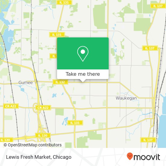 Lewis Fresh Market map