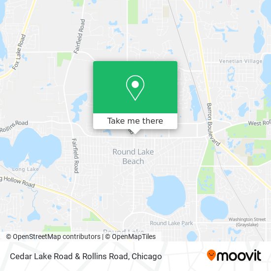 Cedar Lake Road & Rollins Road map