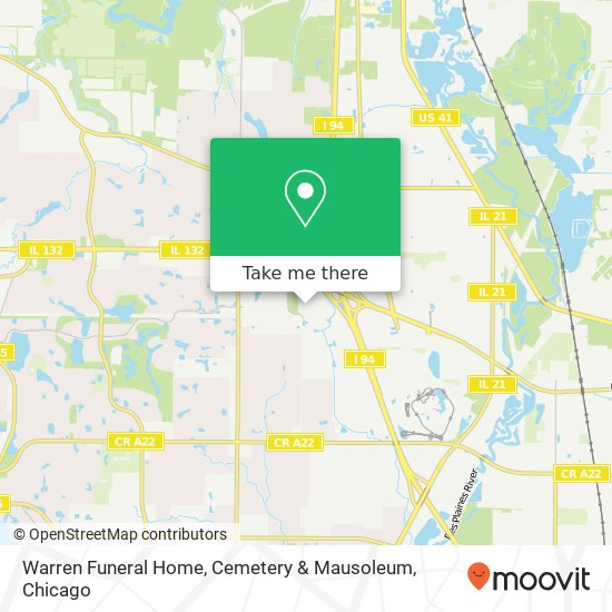 Mapa de Warren Funeral Home, Cemetery & Mausoleum