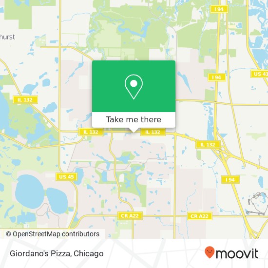 Giordano's Pizza map