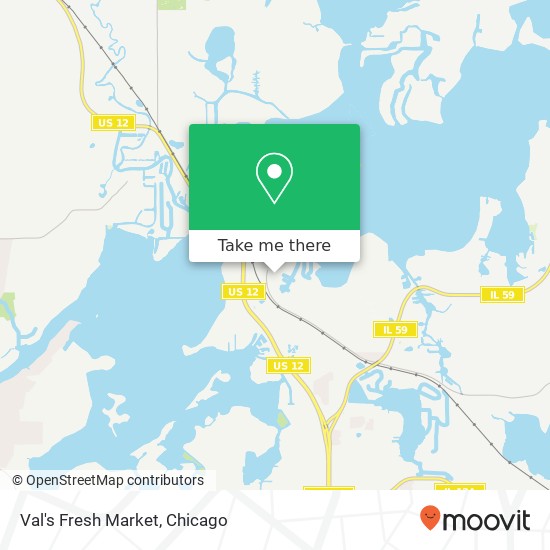 Mapa de Val's Fresh Market