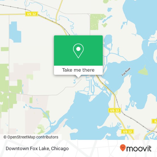 Downtown Fox Lake map