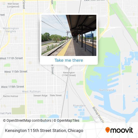 Kensington 115th Street Station map