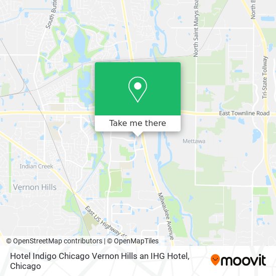 Hotel Indigo Chicago Vernon Hills an IHG Hotel map