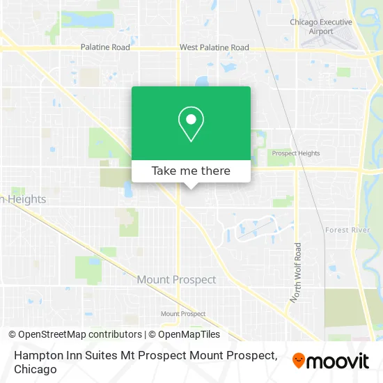Hampton Inn Suites Mt Prospect Mount Prospect map