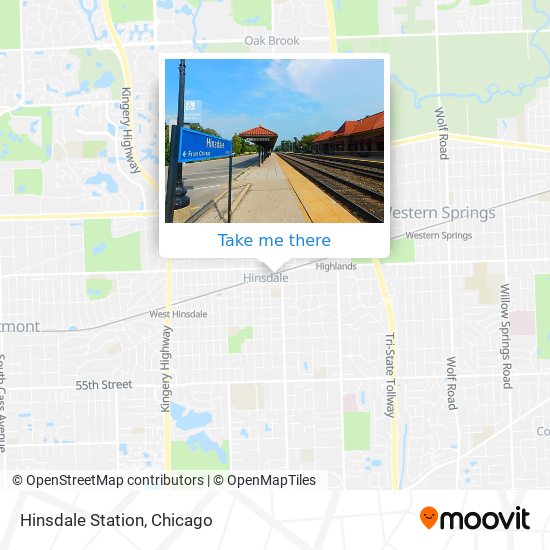 Hinsdale Station map