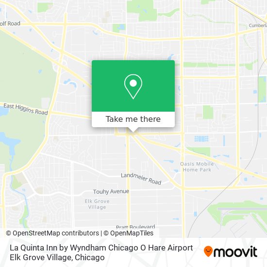 Mapa de La Quinta Inn by Wyndham Chicago O Hare Airport Elk Grove Village