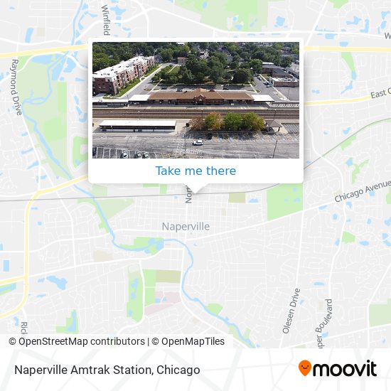 Naperville Amtrak Station map