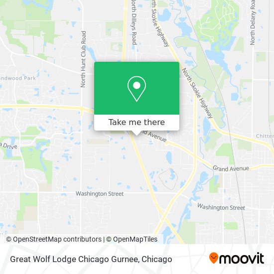 Great Wolf Lodge Chicago Gurnee map