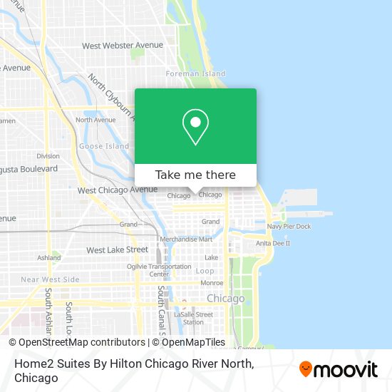 Home2 Suites By Hilton Chicago River North map