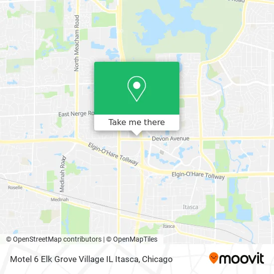 Motel 6 Elk Grove Village IL Itasca map