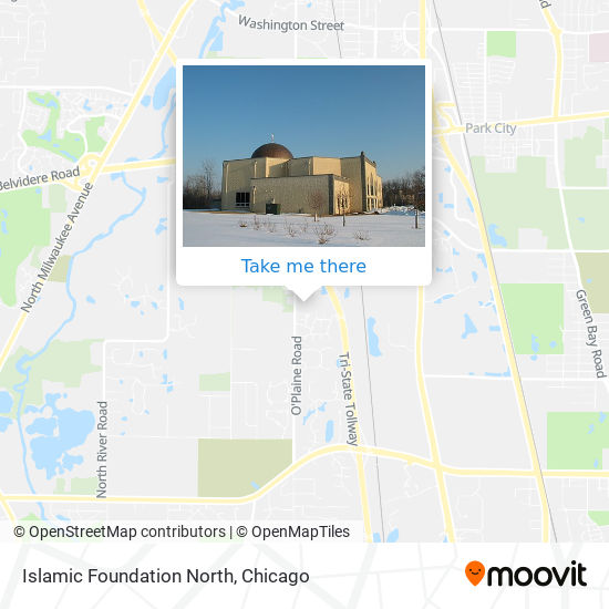 Mapa de Islamic Foundation North