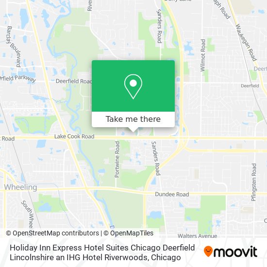 Mapa de Holiday Inn Express Hotel Suites Chicago Deerfield Lincolnshire an IHG Hotel Riverwoods