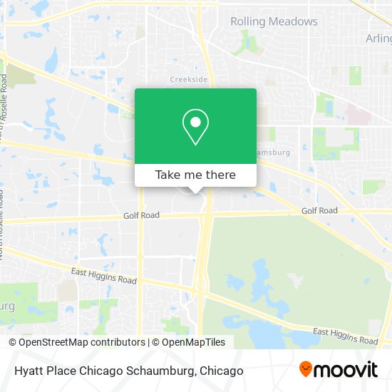 Mapa de Hyatt Place Chicago Schaumburg