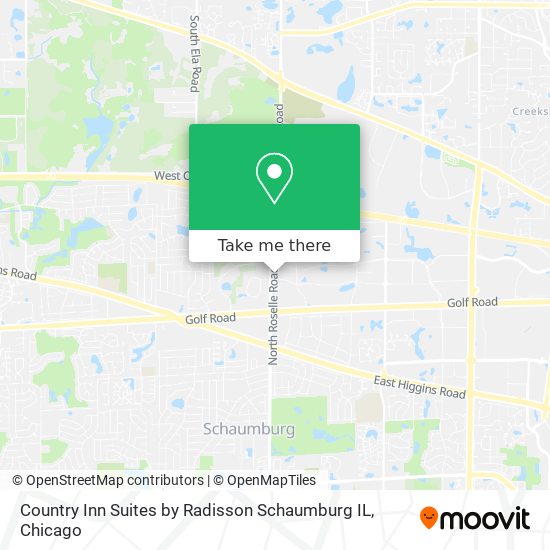 Mapa de Country Inn Suites by Radisson Schaumburg IL