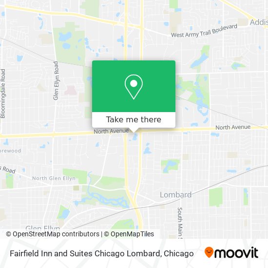 Fairfield Inn and Suites Chicago Lombard map