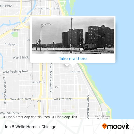 Ida B Wells Homes map