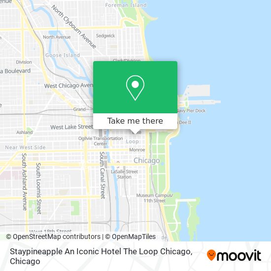 Staypineapple An Iconic Hotel The Loop Chicago map