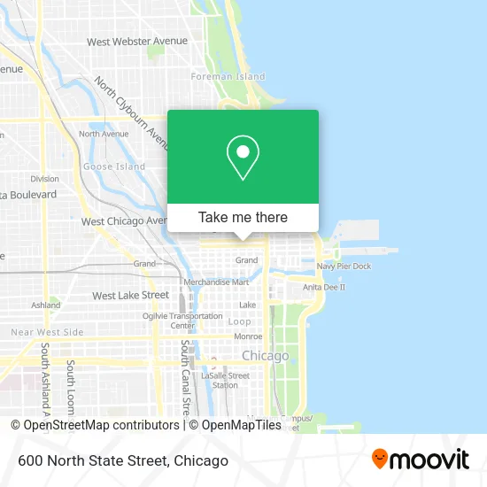 600 North State Street map