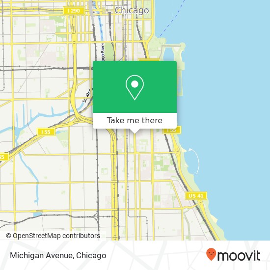 Michigan Avenue map