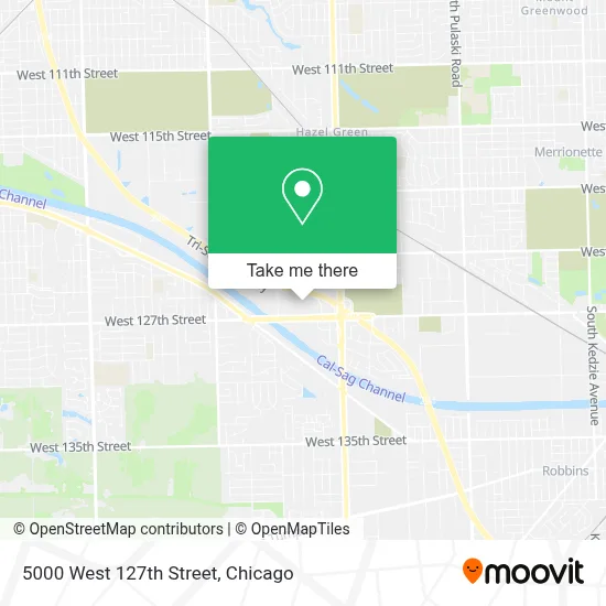 5000 West 127th Street map