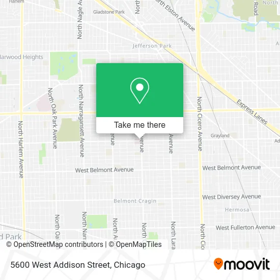 5600 West Addison Street map
