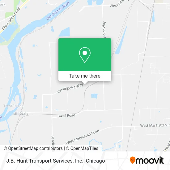 J.B. Hunt Transport Services, Inc. map