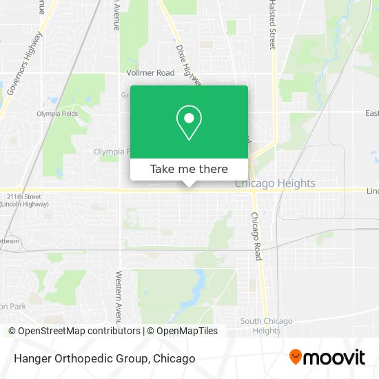 Hanger Orthopedic Group map