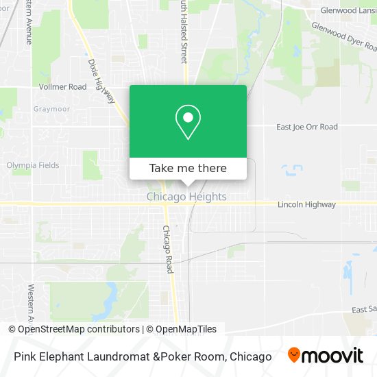 Pink Elephant Laundromat &Poker Room map