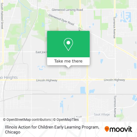 Illinois Action for Children Early Learning Program map