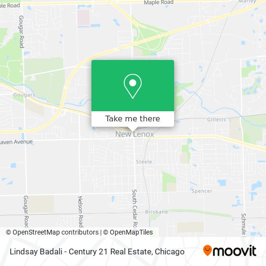 Lindsay Badali - Century 21 Real Estate map