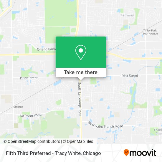 Mapa de Fifth Third Preferred - Tracy White