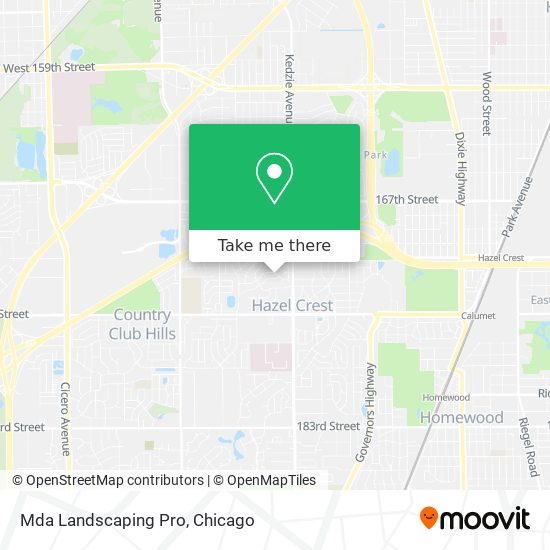 Mda Landscaping Pro map