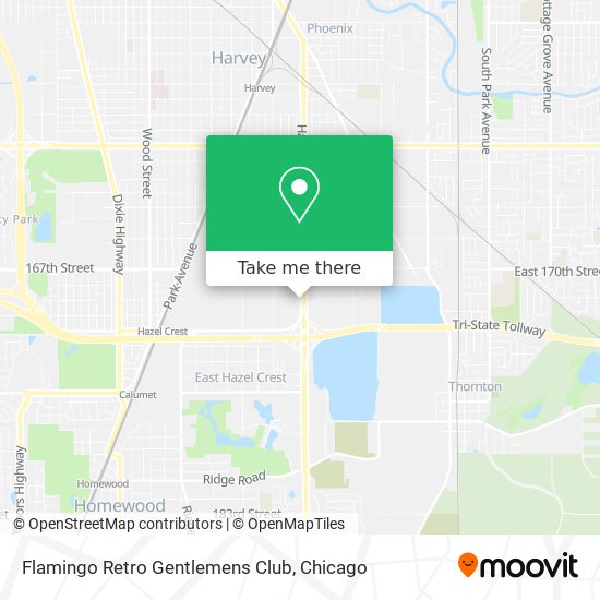 Mapa de Flamingo Retro Gentlemens Club