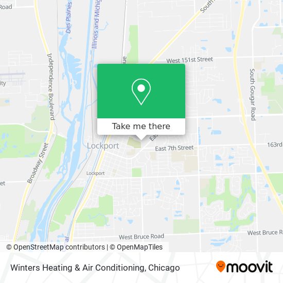 Winters Heating & Air Conditioning map