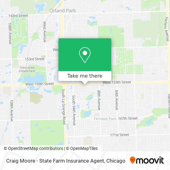 Mapa de Craig Moore - State Farm Insurance Agent