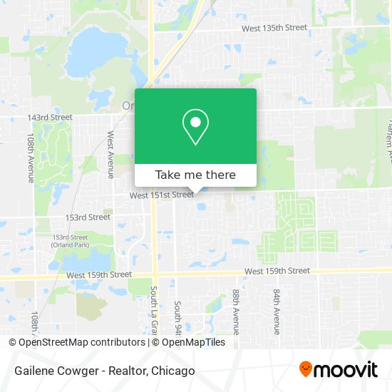 Gailene Cowger - Realtor map