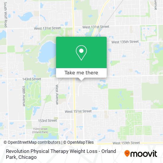 Mapa de Revolution Physical Therapy Weight Loss - Orland Park