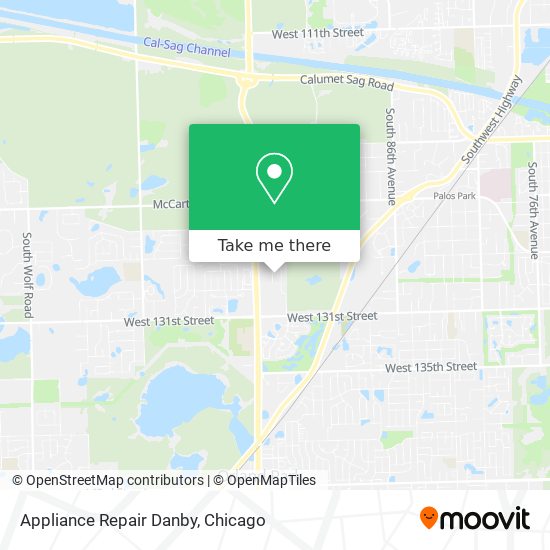 Appliance Repair Danby map