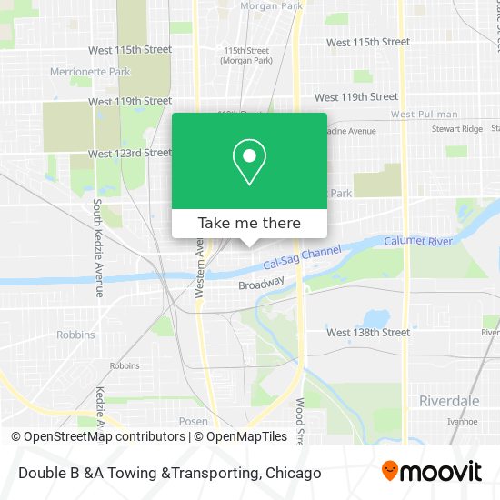 Mapa de Double B &A Towing &Transporting