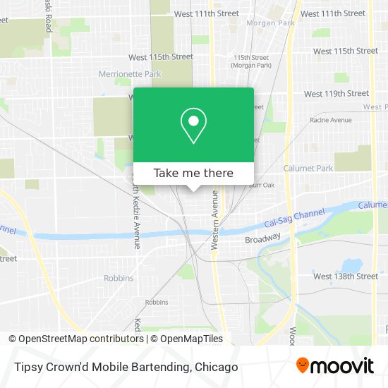 Tipsy Crown'd Mobile Bartending map